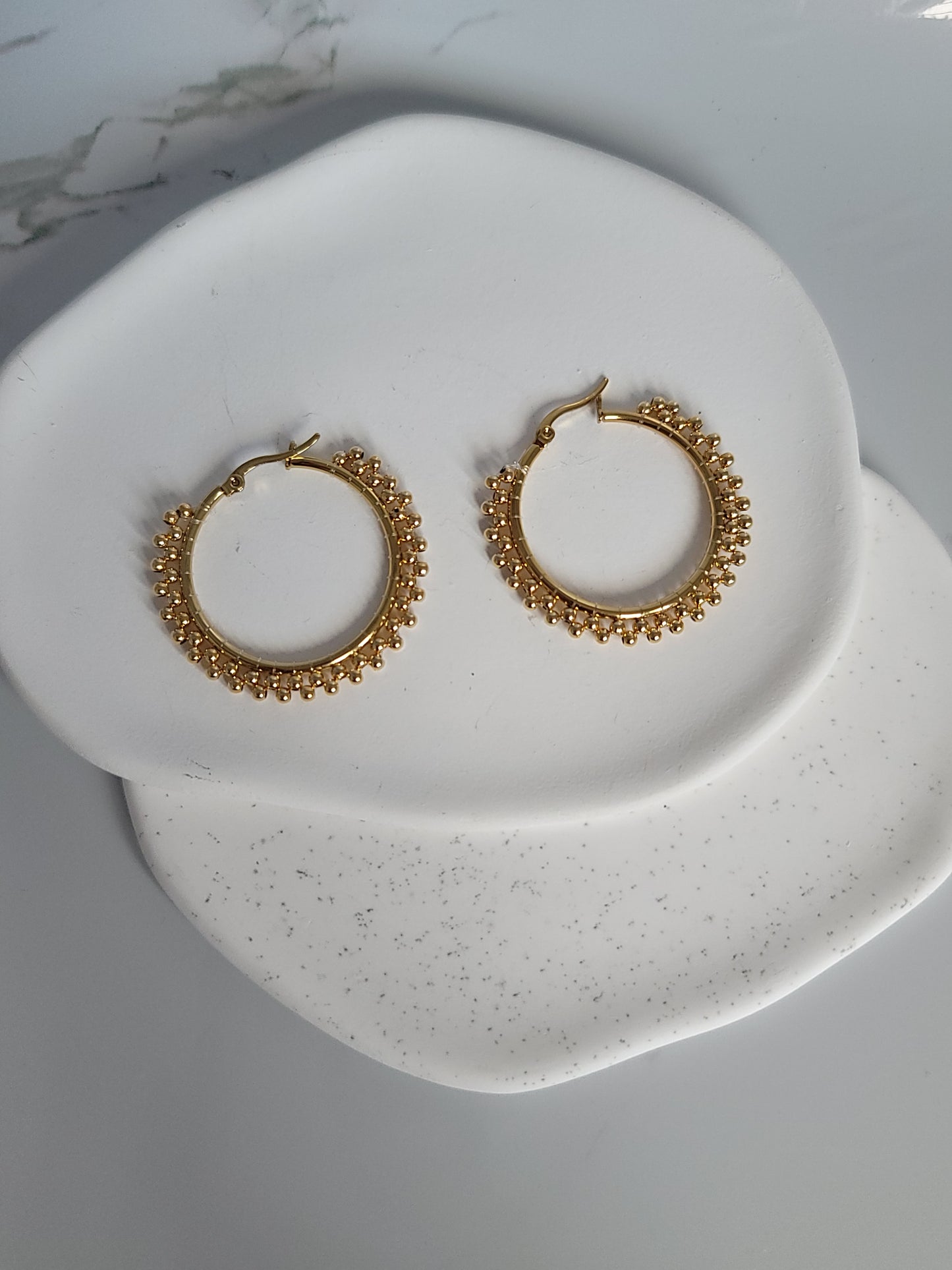 Golden Hoops (30mm)