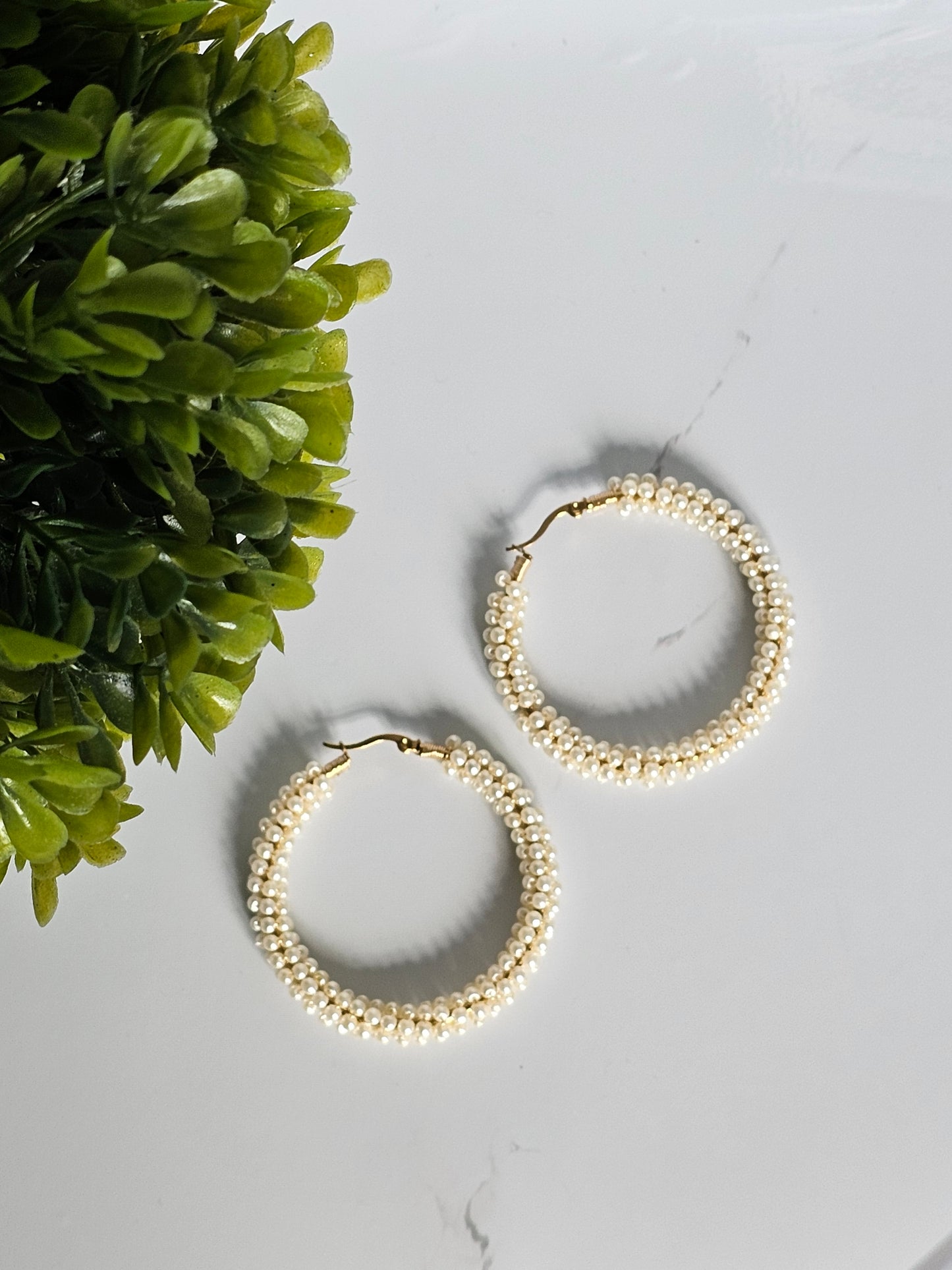 Argollas Perlas (45mm)